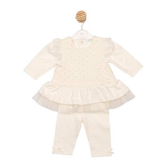 MB6842B | Tunic & Legging- Ivory- Preorder