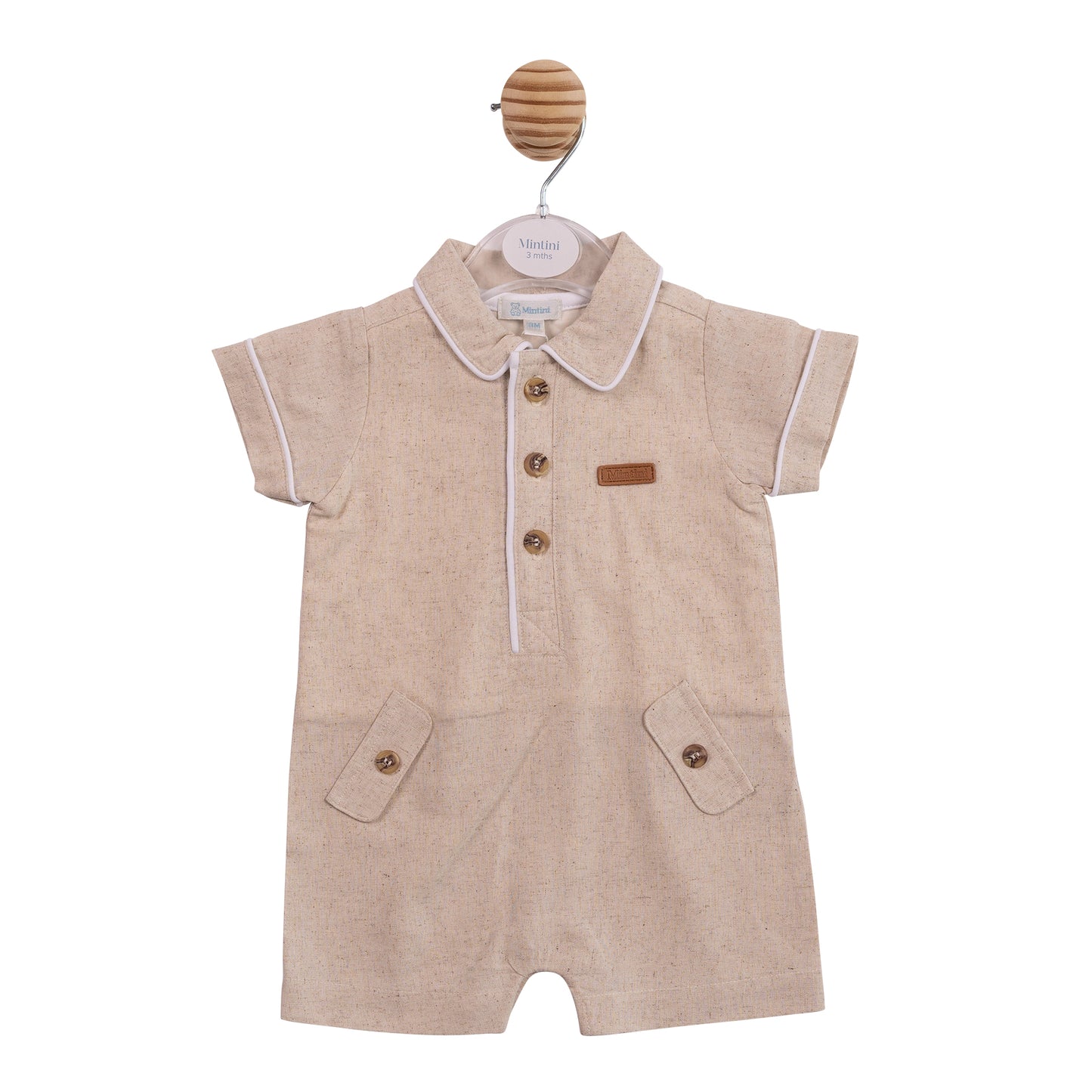 MB6946 - Romper - Cotton Linen-In Stock