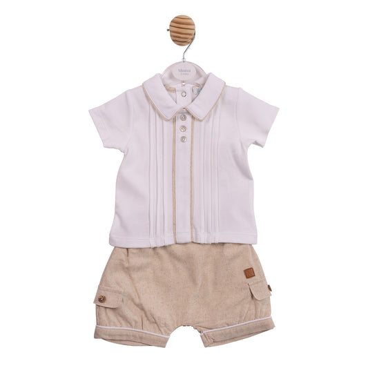 MB6947 - Top and Bloomer Short - Cotton Linen-In Stock