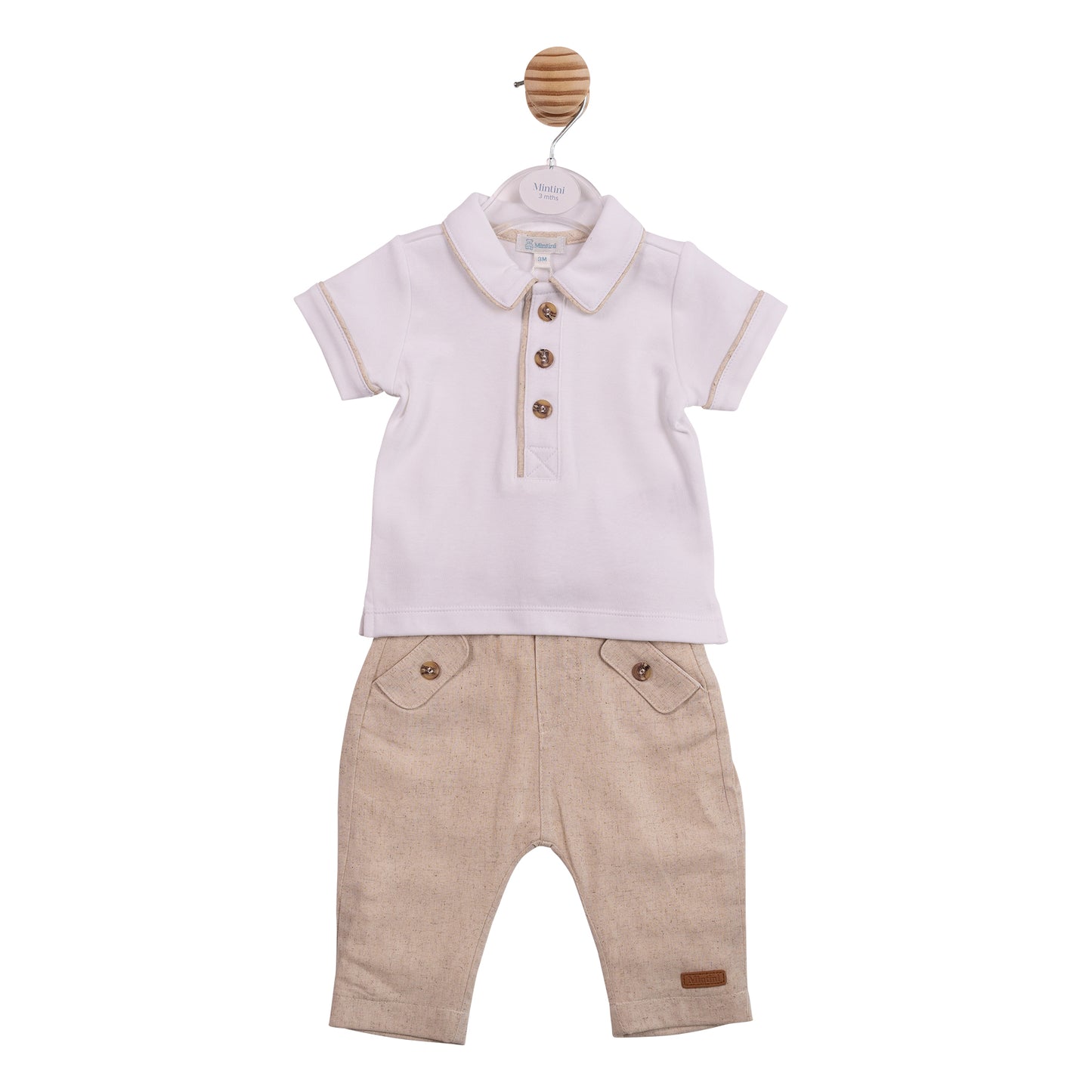MB6950 - Polo Top & Trouser- Cotton Linen-Pre Order