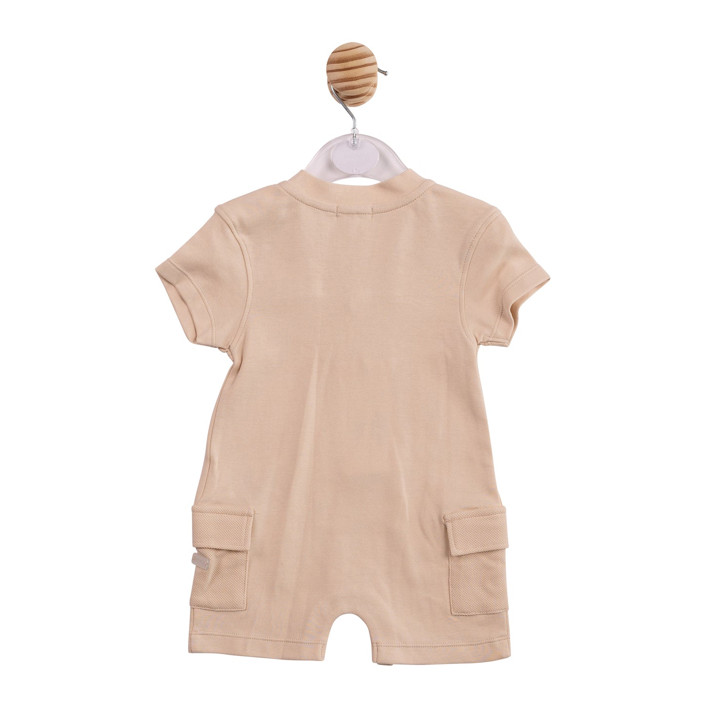 MB6964 - Romper - Beige Interlock Pique