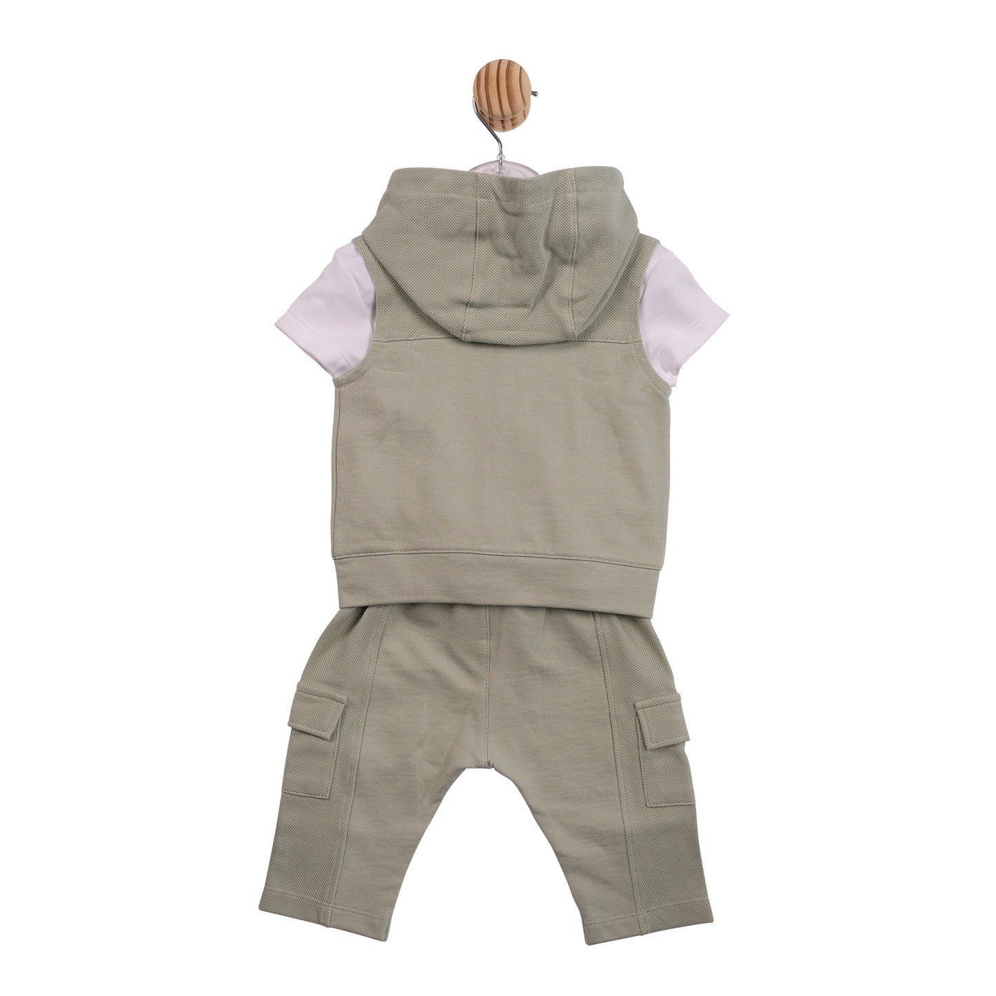 MB6979B - Top Trouser and Gilet - Sage Interlock Pique