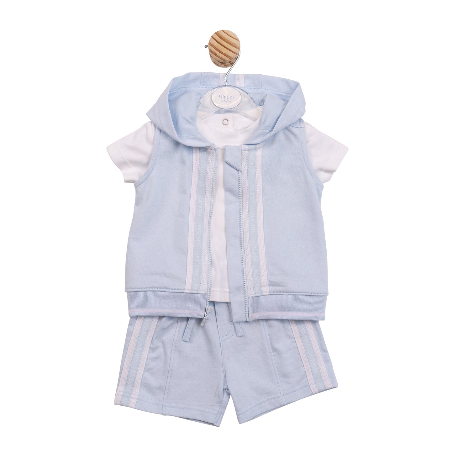 MB6985B - Top Short & Gilet - Blue Tape