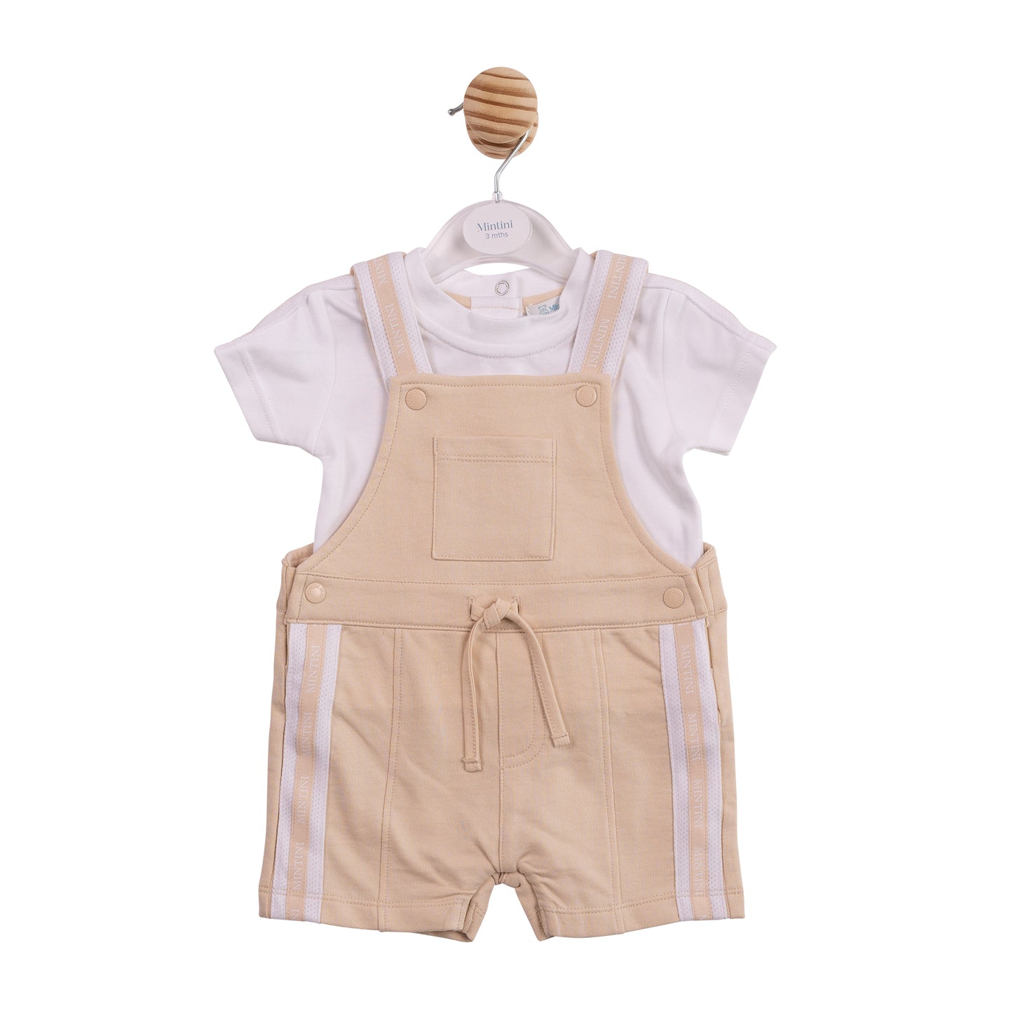 MB6992 - Top and Short Dungaree - Beige Tape