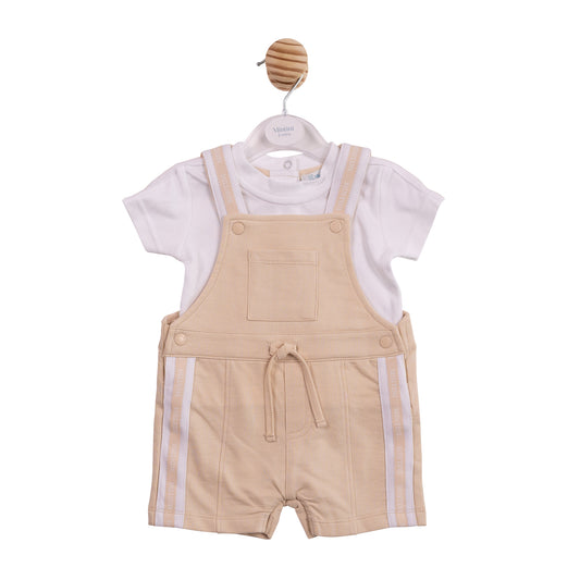 MB6992 - Top and Short Dungaree - Beige Tape