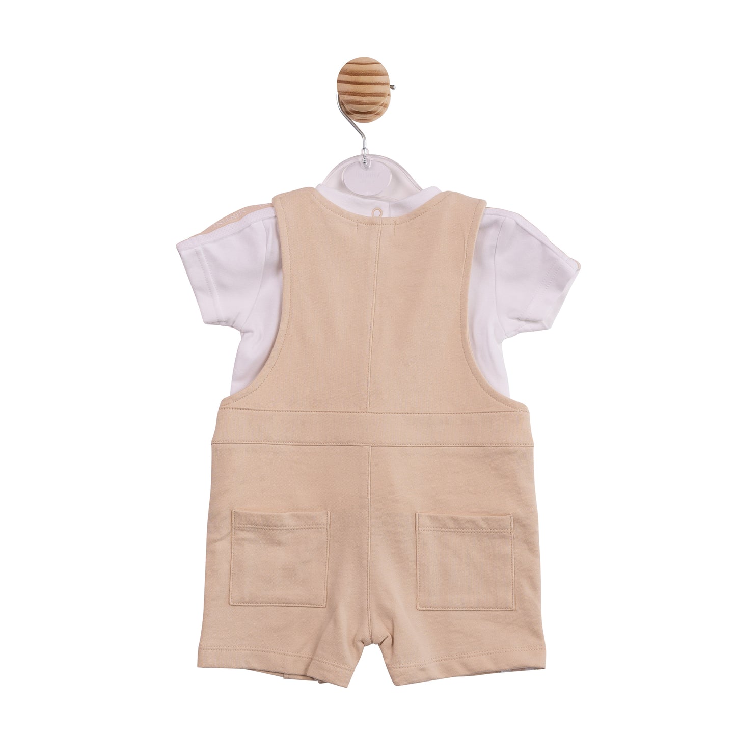 MB6992 - Top and Short Dungaree - Beige Tape