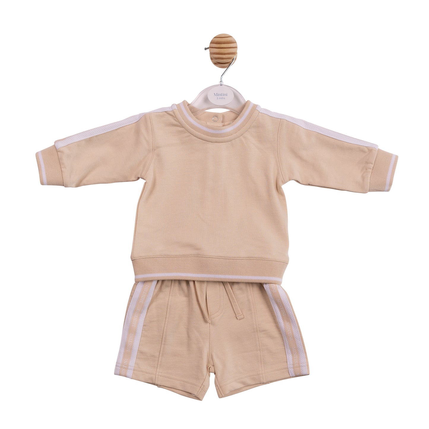 MB6994 - Sweatshirt and Short - Beige Tape-In Stock