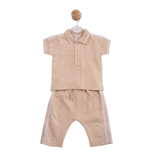 MB6995B - Polo and Trouser - Beige Tape-Pre Order
