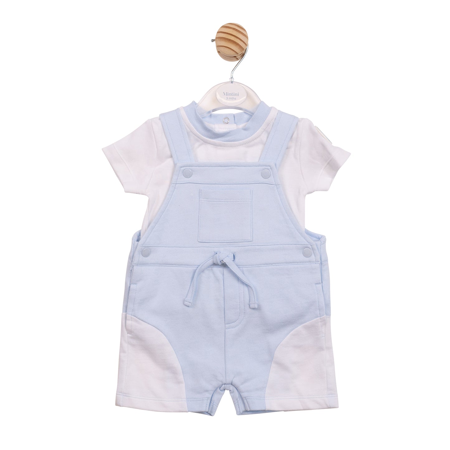MB7006 - Top and Short Dungaree - Blue Rubber M-In Stock