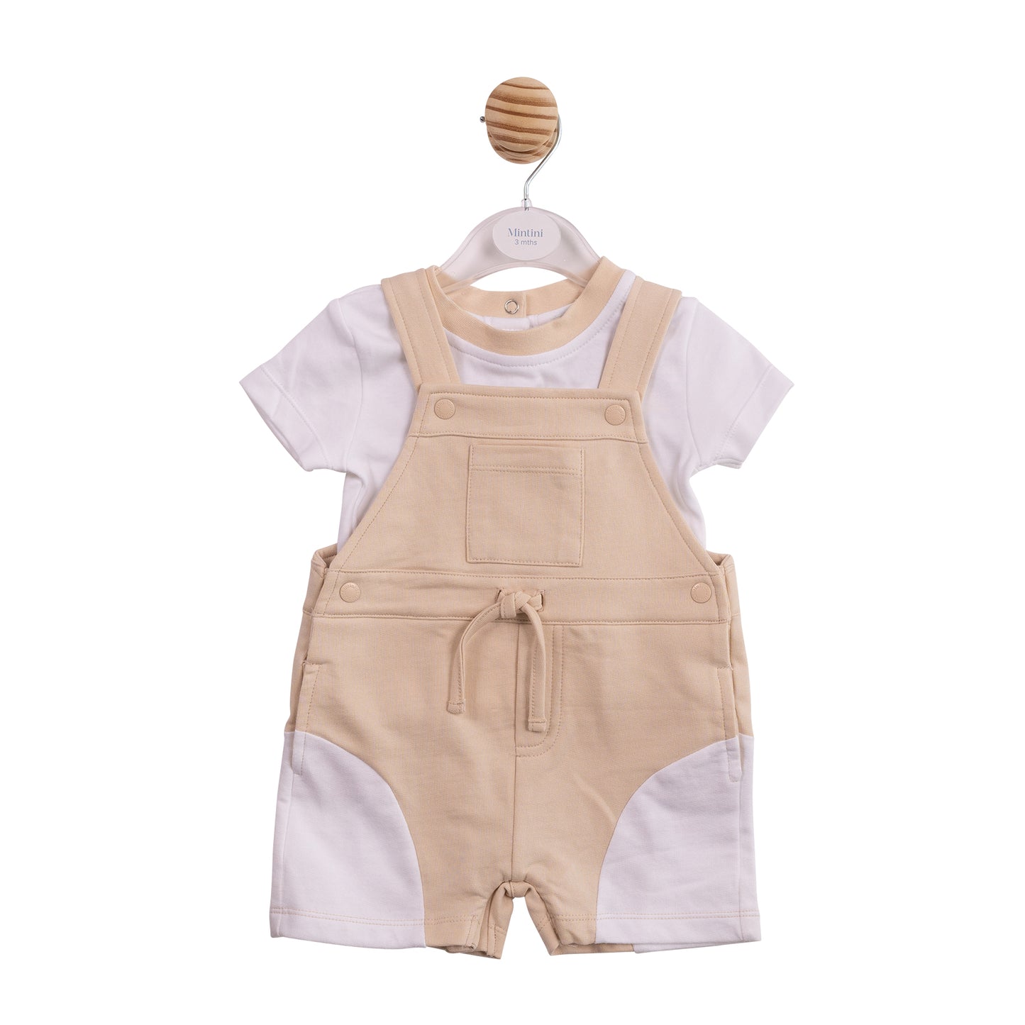 MB7012A - Top and Short Dungaree - Beige Rubber M