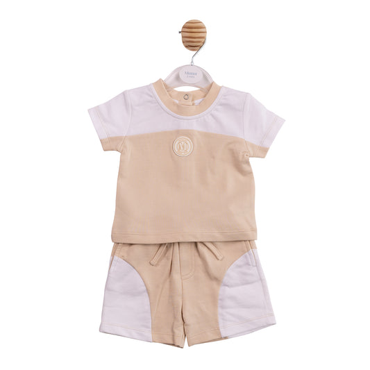 MB7013B - Top and Short - Beige Rubber M