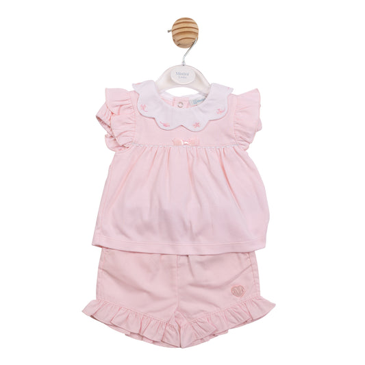 MB7034 - Top & Short - Pink Butterfly-In Stock