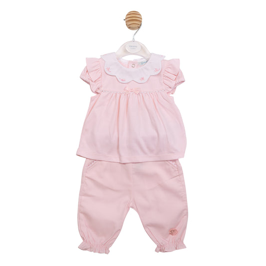 MB7035 - Top & Trouser - Pink Butterfly-In Stock