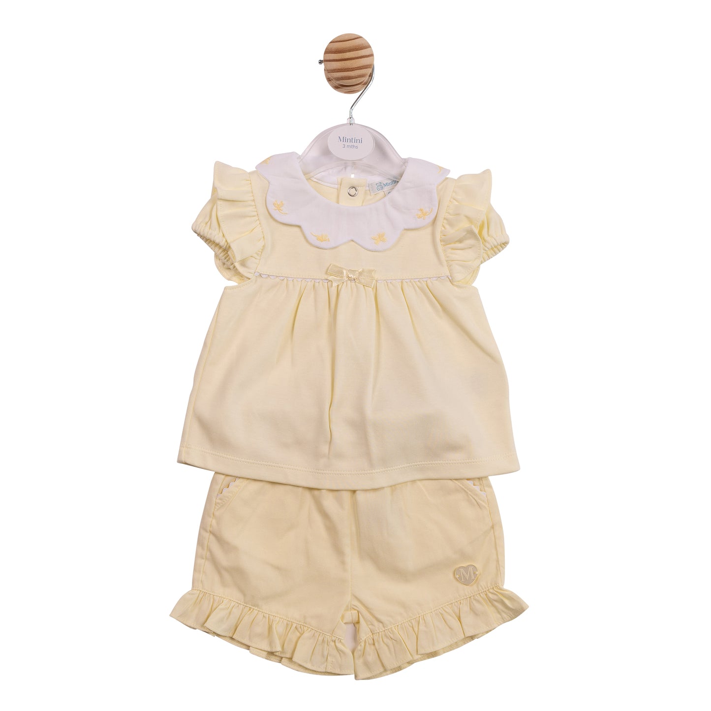 MB7041A - Top & Short - Lemon Butterfly-In Stock