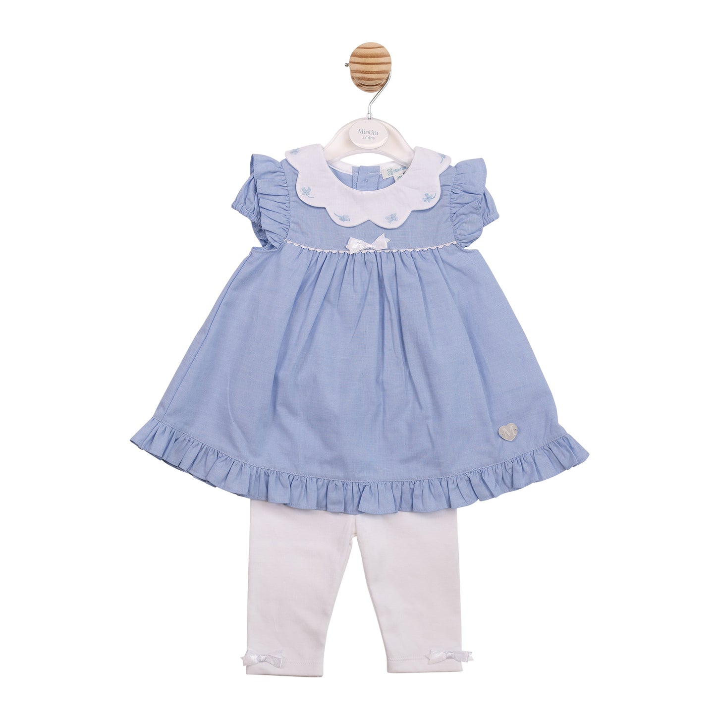 MB7049 - Dress & Legging - Blue Butterfly-In Stock