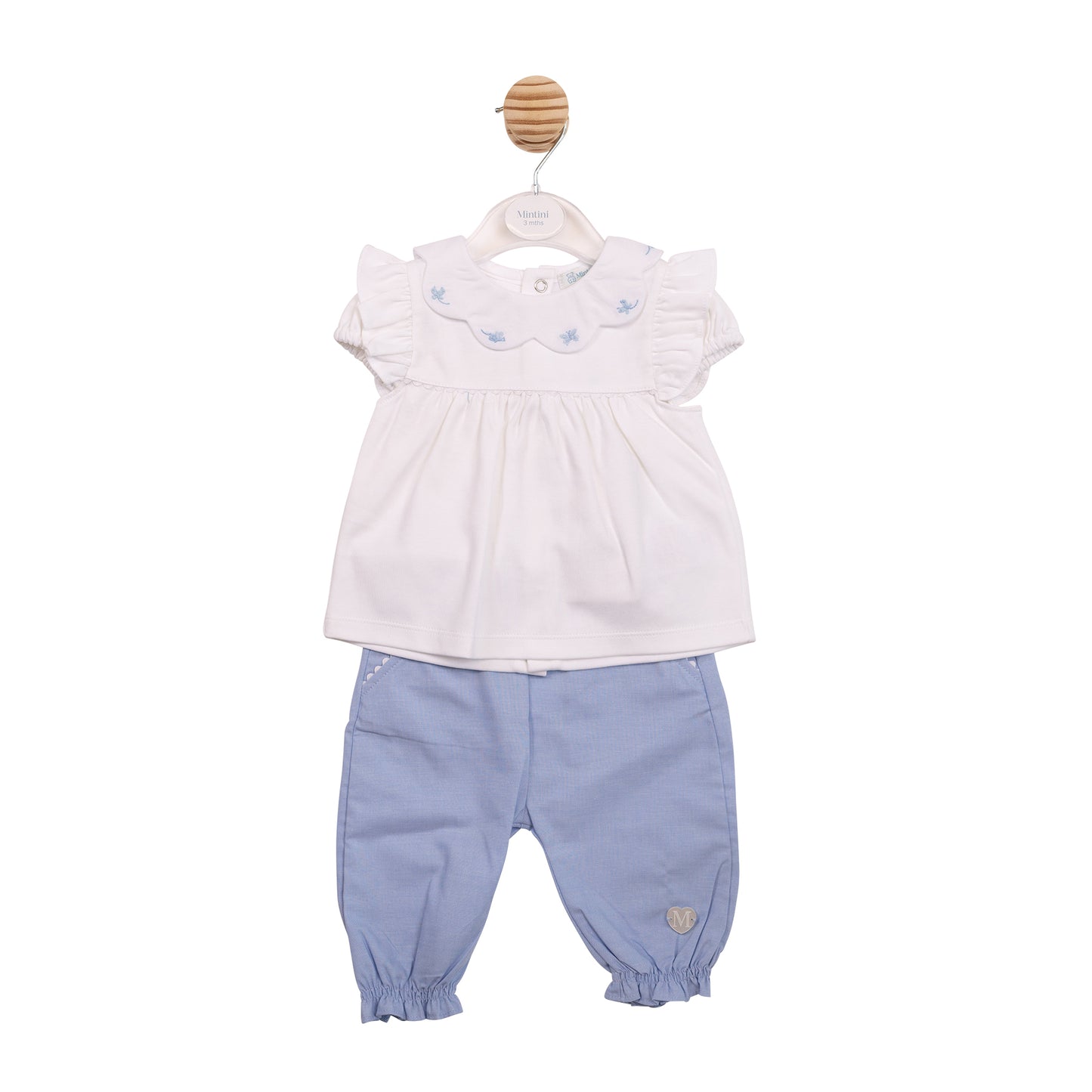 MB7051A - Top & Trouser - Blue Butterfly-In Stock