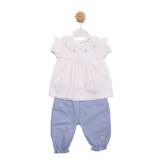 MB7051 - Top & Trouser - Blue Butterfly-In Stock
