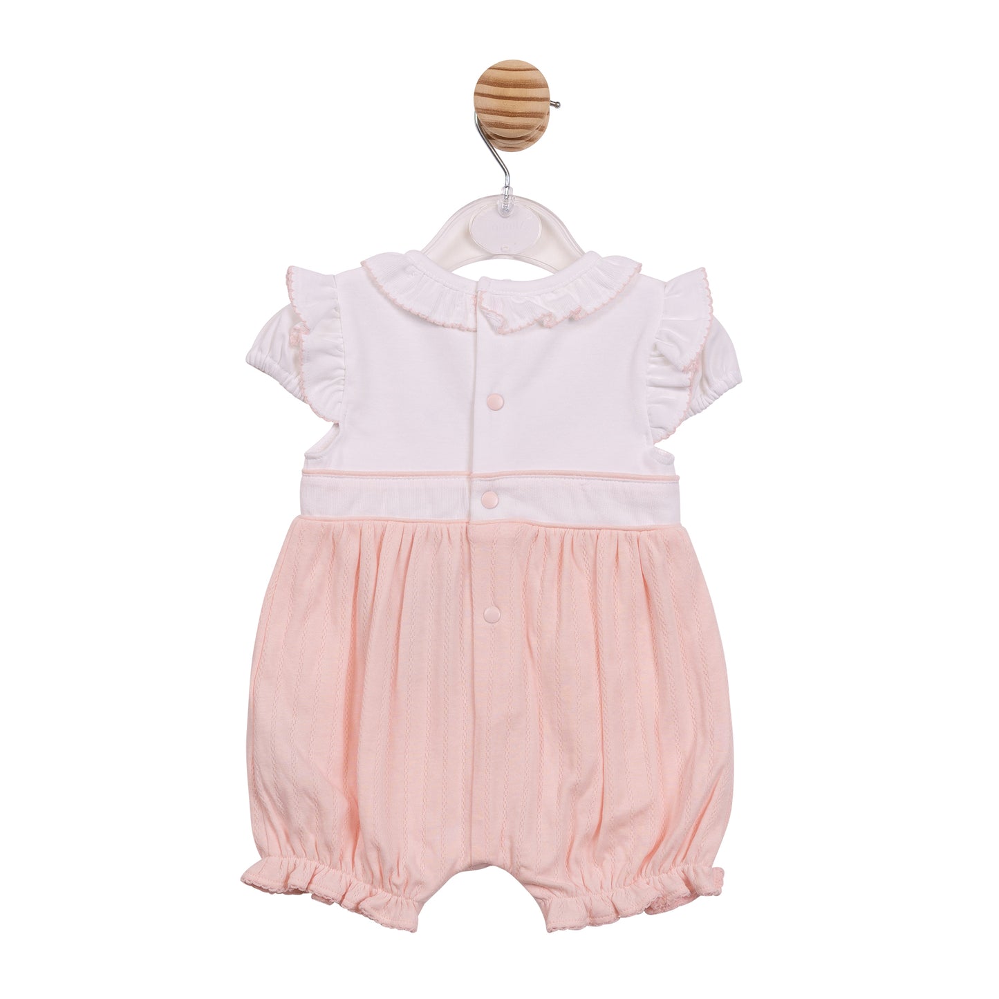 MB7053 - Romper - Pink Jacquard Knit-In Stock