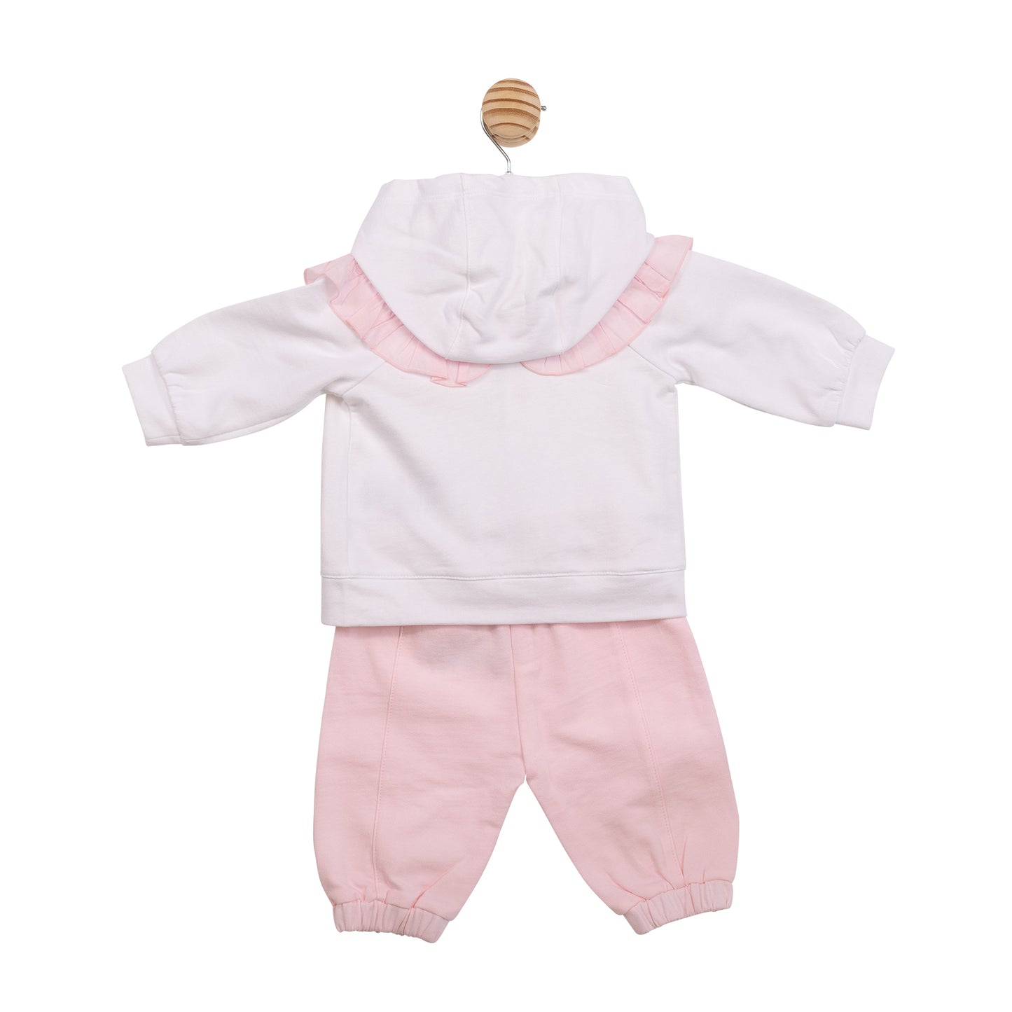 MB7100A - 3pc Jogset - White/ Pink Daimante-In Stock