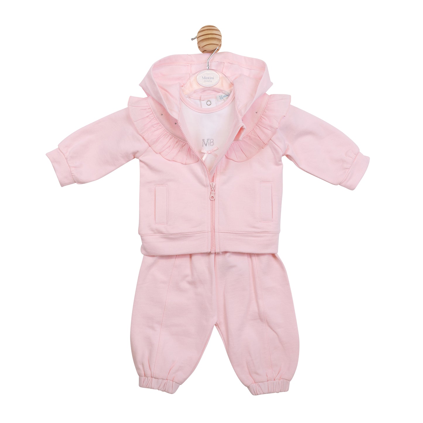 MB7101 - 3pc Jogset - Pink/White Diamante-In Stock
