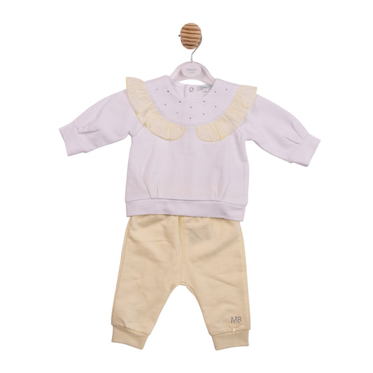 MB7111 - Jogset - White / Lemon Diamante-In Stock