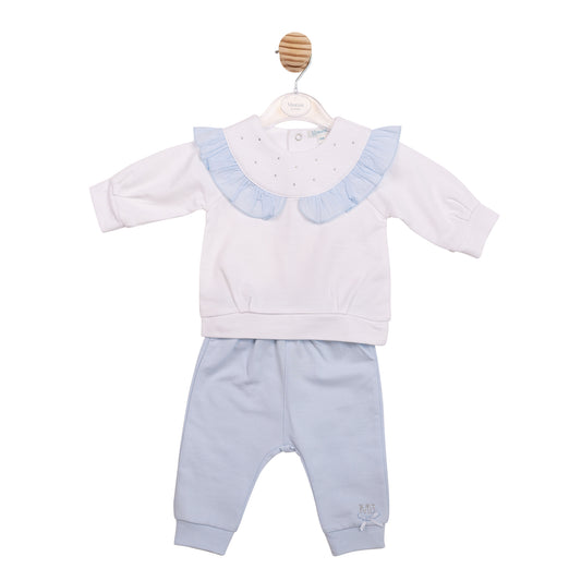 MB7124 - Jogset - White/ Blue Diamante-In Stock