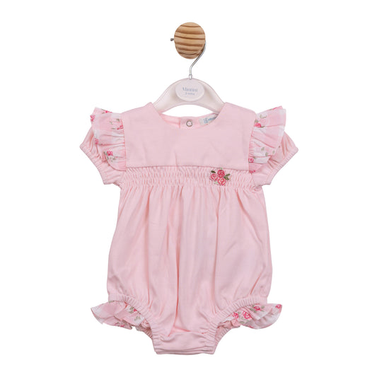 MB7154 - Romper - Pink Gingham-In Stock