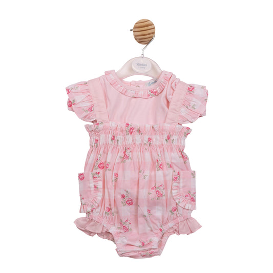 MB7155 - Sun Romper - Pink Gingham-In Stock