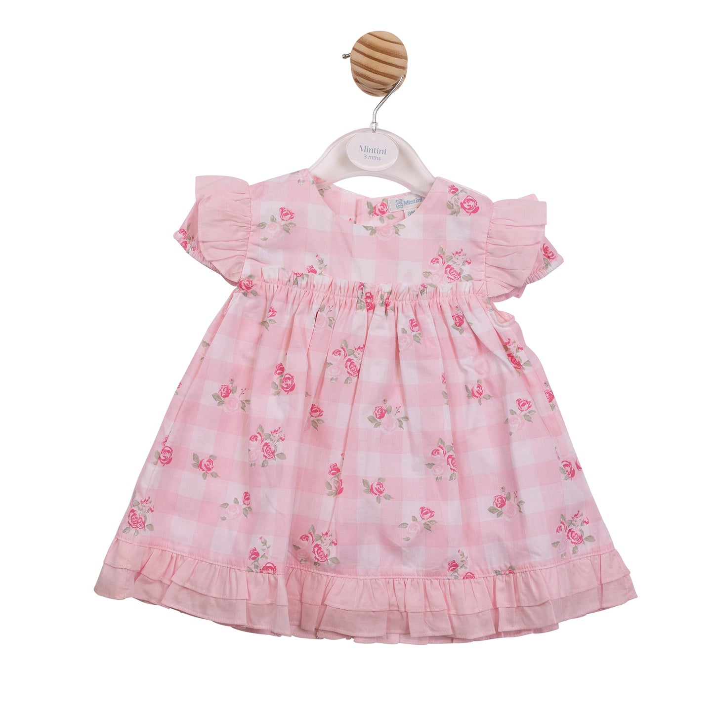 MB7159A - Dress - Pink Gingham-In Stock