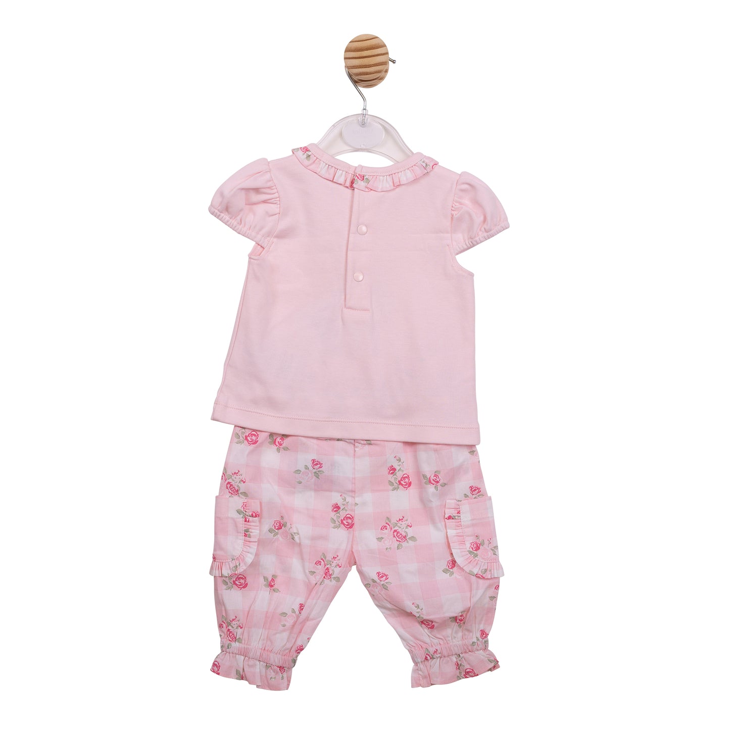 MB7162B - Top & Trouser - Pink Gingham-In Stock