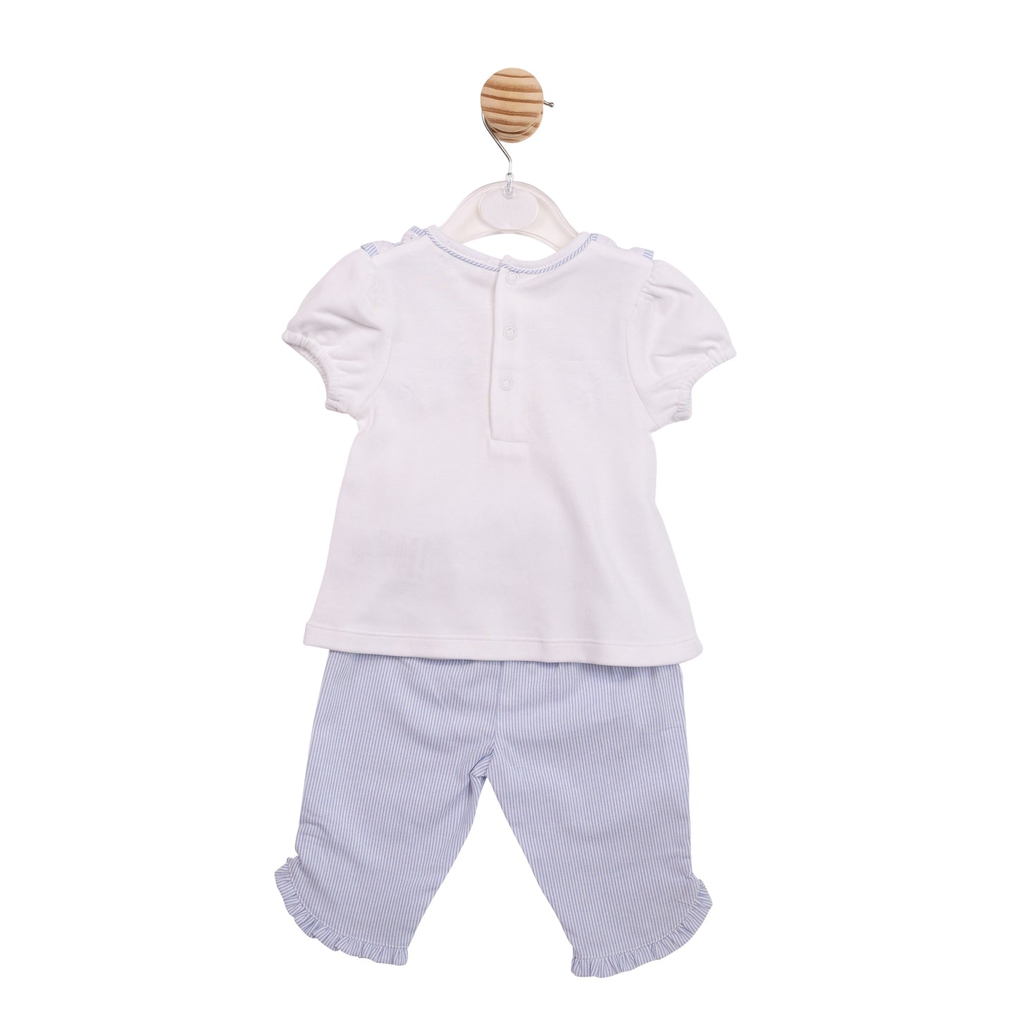 MB7190A - Top & Trouser - White/Blue Broderie-In Stock