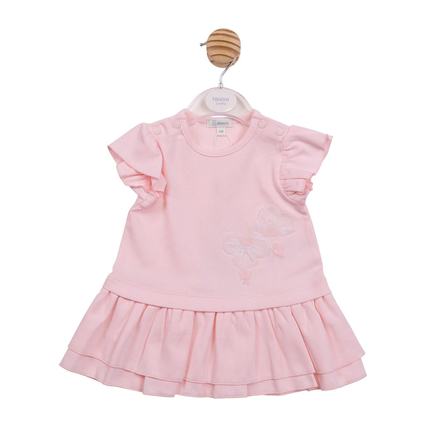 MB7207B - Dress - Pink Flowers-In Stock