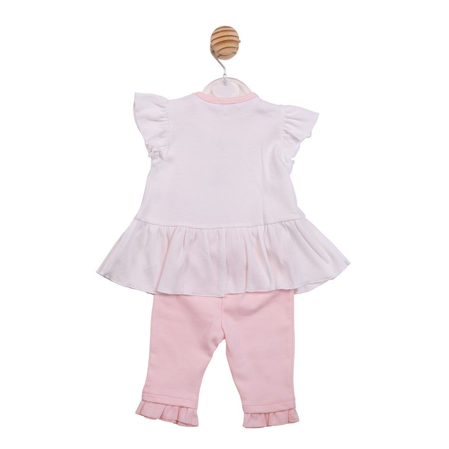 MB7209A - Tunic & Legging - White / Pink Flowers-Pre Order