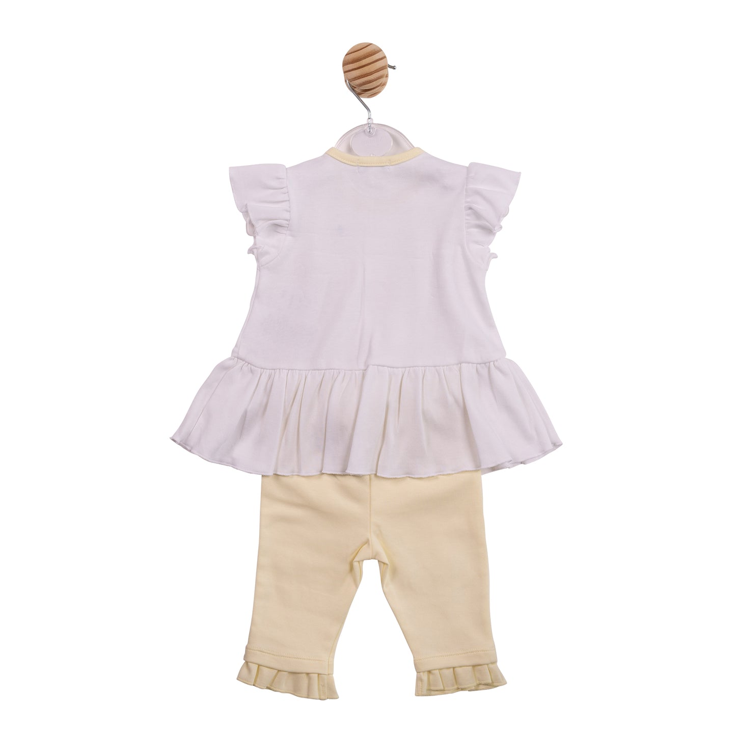 MB7217B - Tunic & Legging - White/Lemon Flower