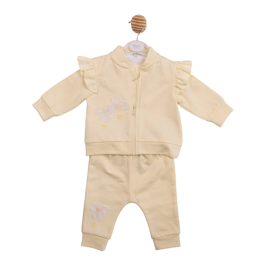 MB7219 - 3pc Jogset - White/Lemon Flower