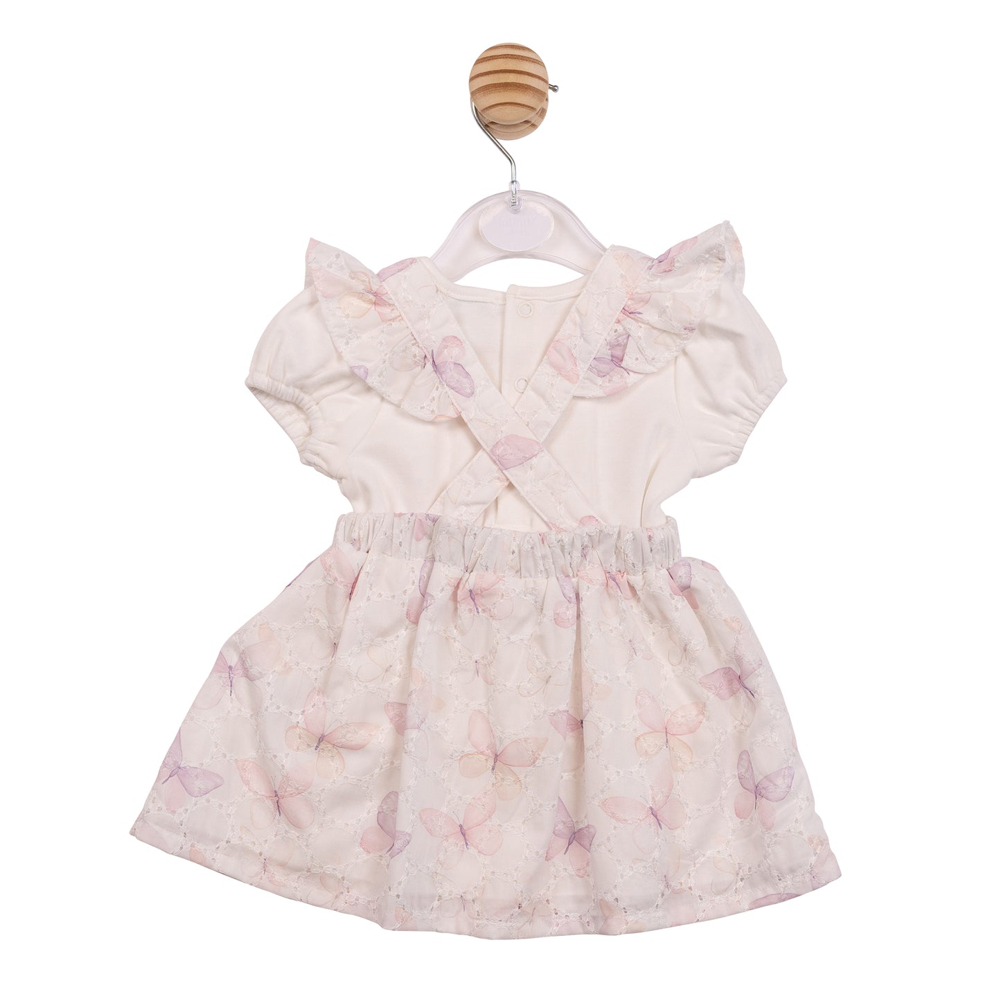 MB7223A - Top & Pinafore - White Butterfly Broderie-In Stock
