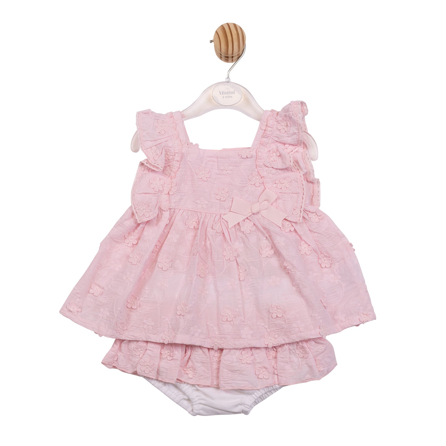 MB7229 - Top & Jam Pant - Pink Embroidery Flowers-Pre Order