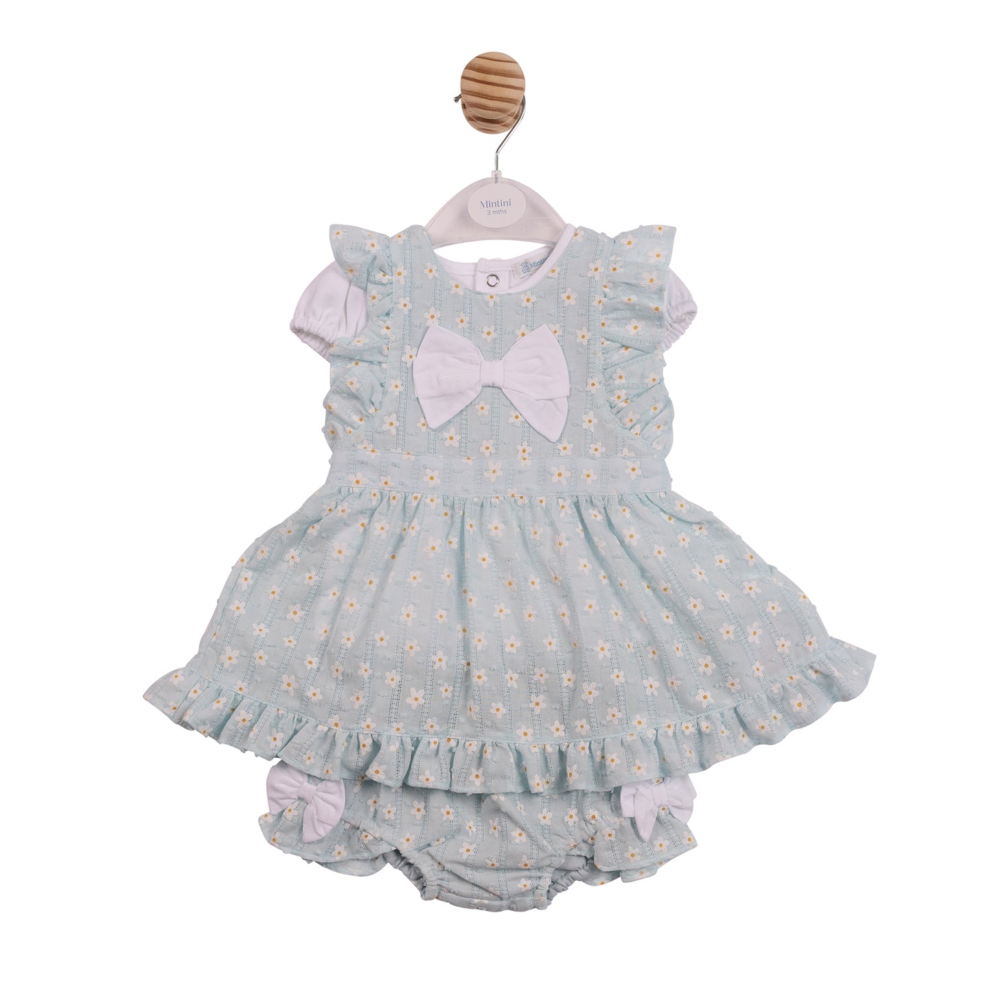 MB7251A - Dress, Top & Pant- Aqua Flower Jacquard-In Stock