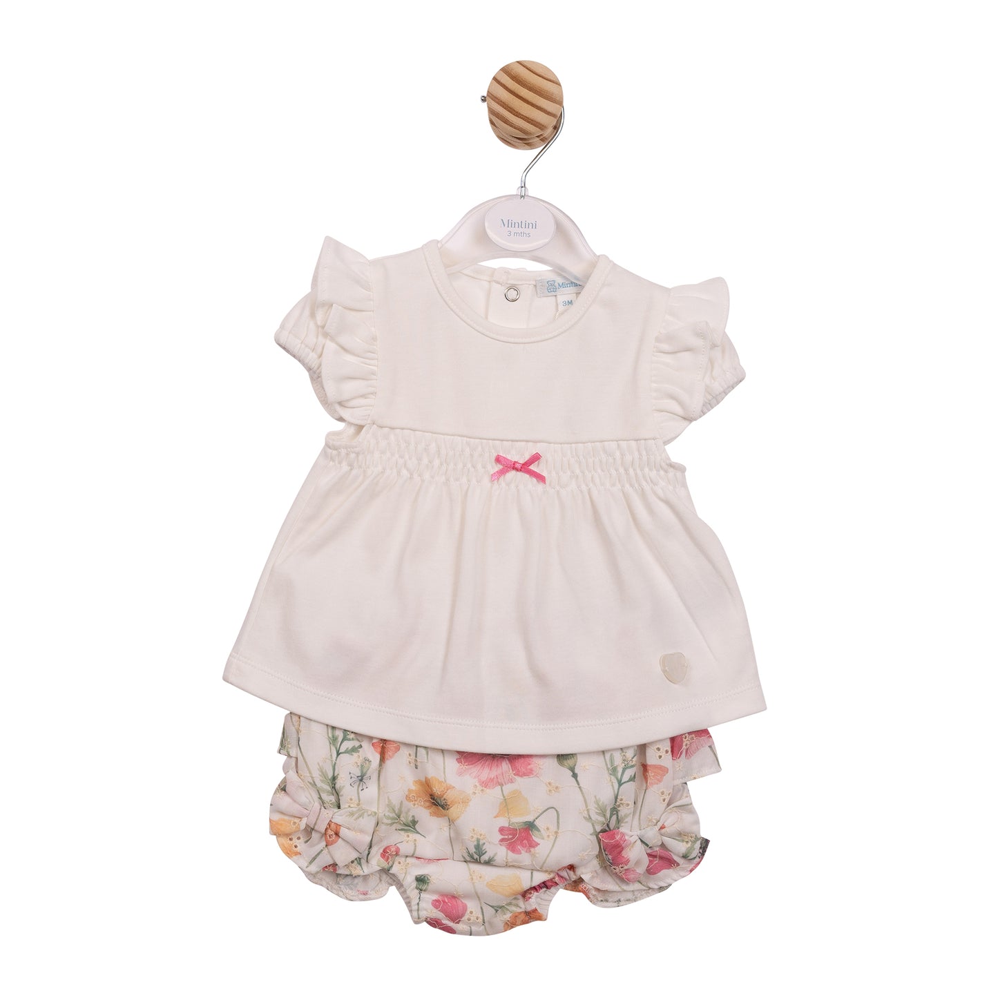 MB7256 - Top & Jam Pant - White/ Floral Broderie-In Stock