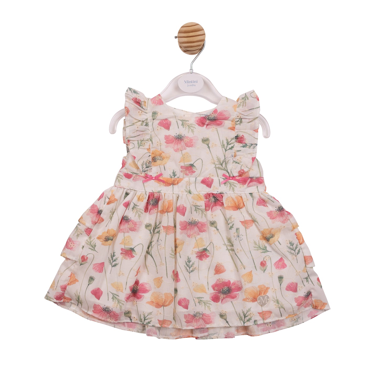 MB7258A - Dress - White / Floral Broderie-In Stock