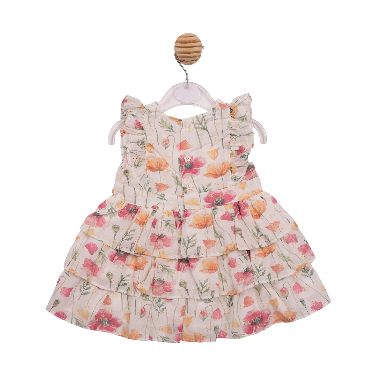 MB7258A - Dress - White / Floral Broderie-In Stock