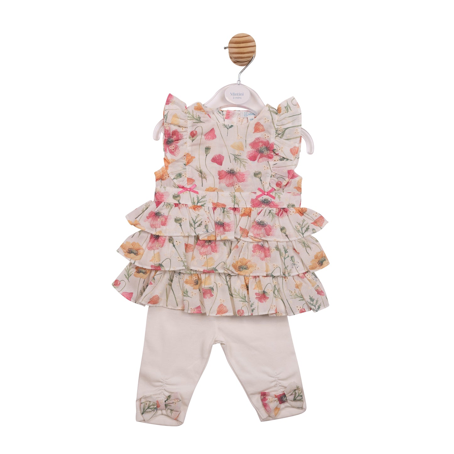 MB7260A - Dress and Legging - White Floral Broderie-In Stock