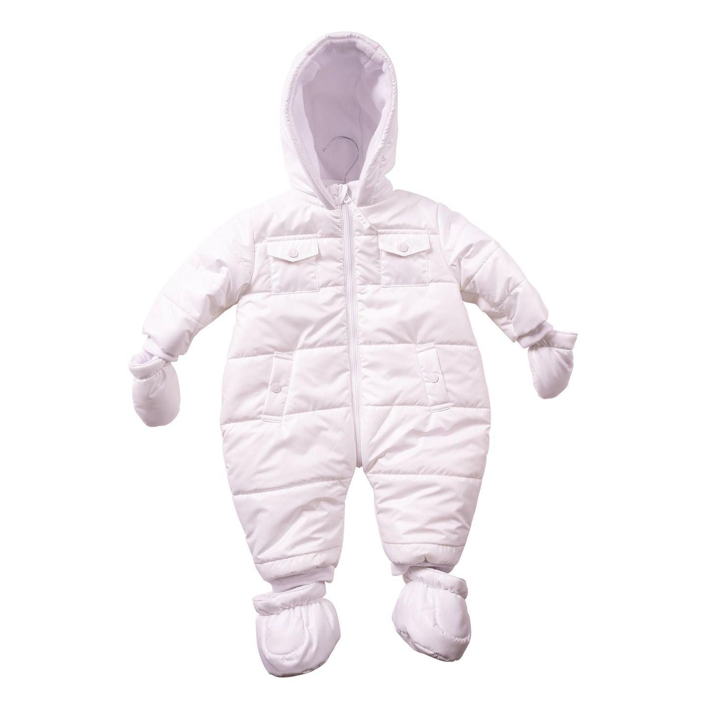 MB7261B - Snowsuit - White - Irredescent - Pre Order