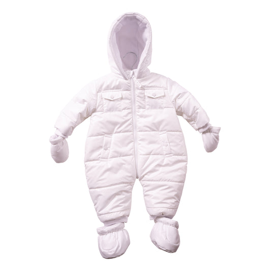 MB7261B - Snowsuit - White - Irredescent - Pre Order