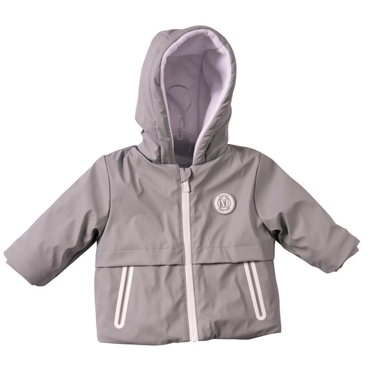 MB7268 - Coat - Grey - PU Rubberised- Pre Order