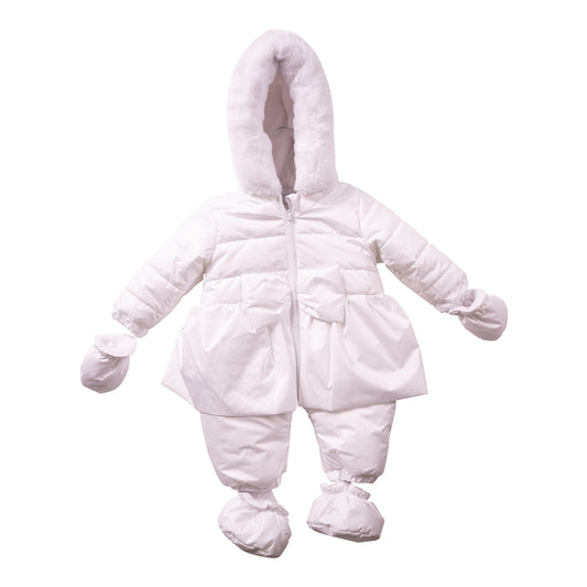 MB7272 - Snowsuit - White - Irredescent- Pre Order
