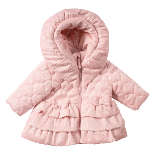 MB7285B - Coat - Pink - Irredescent Frill - Pre Order
