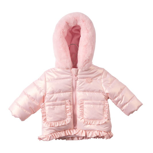 MB7287B - Coat - Pink - Quilted - Pre Order