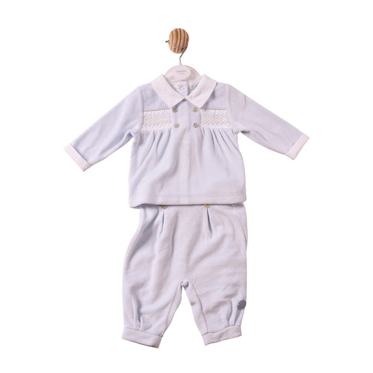MB7294 - Top & Trouser - Blue-Smocking - Pre Order