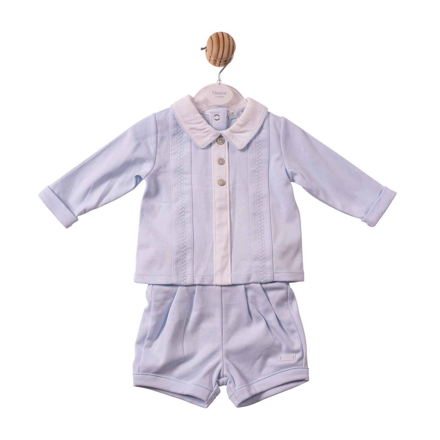 MB7298A - Top & Bloomer Short - Blue-Interlock/Pique - Pre Order